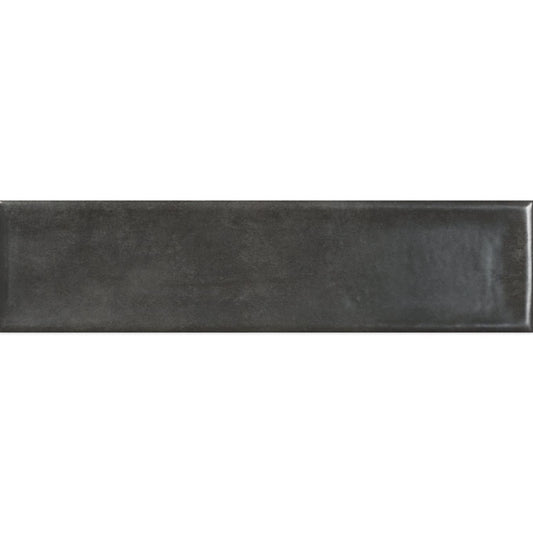 Navajo Noir Matt Porcelain Brick Tile 75x300mm