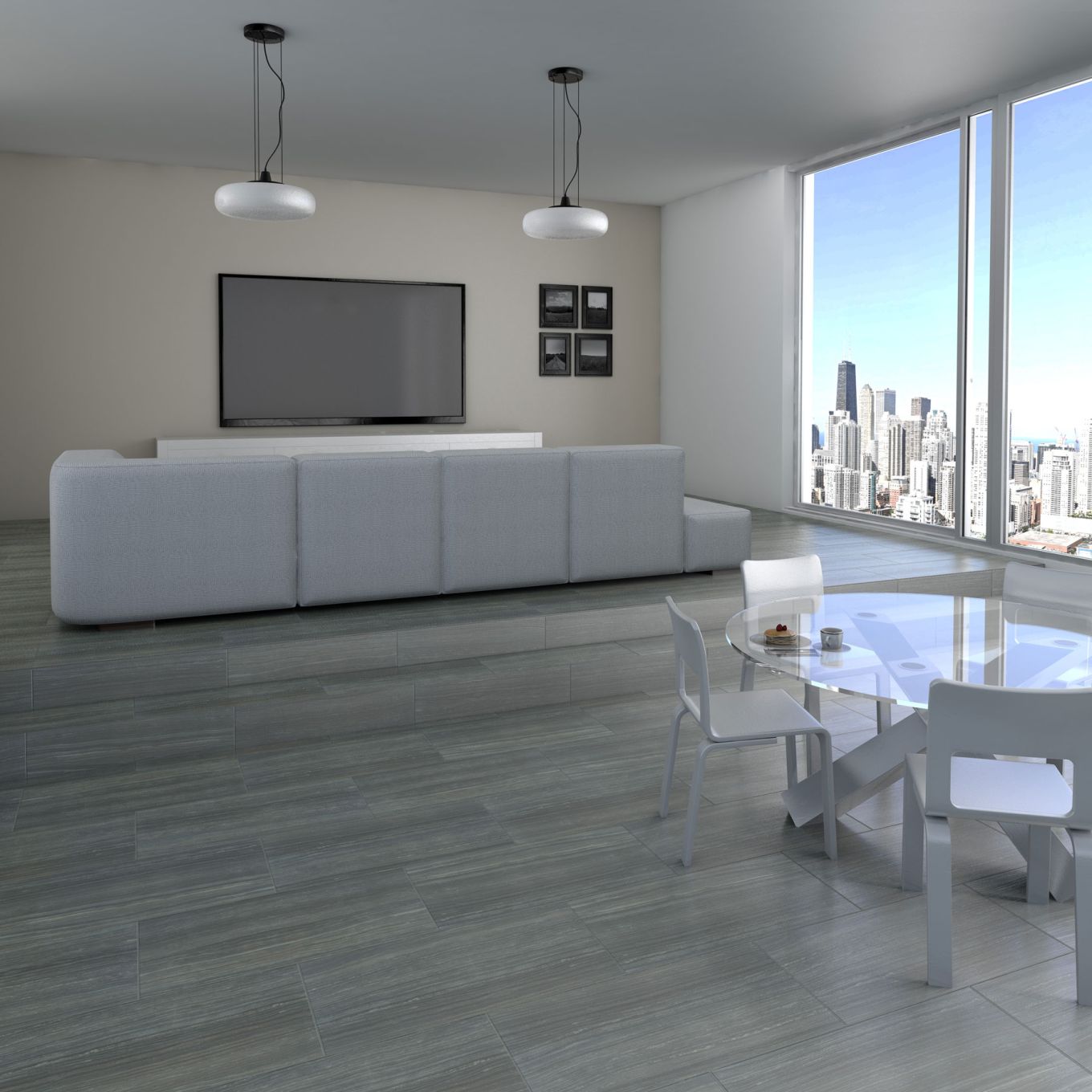 Espada Carbon Rectified Polished Porcelain Tile 300x600mm
