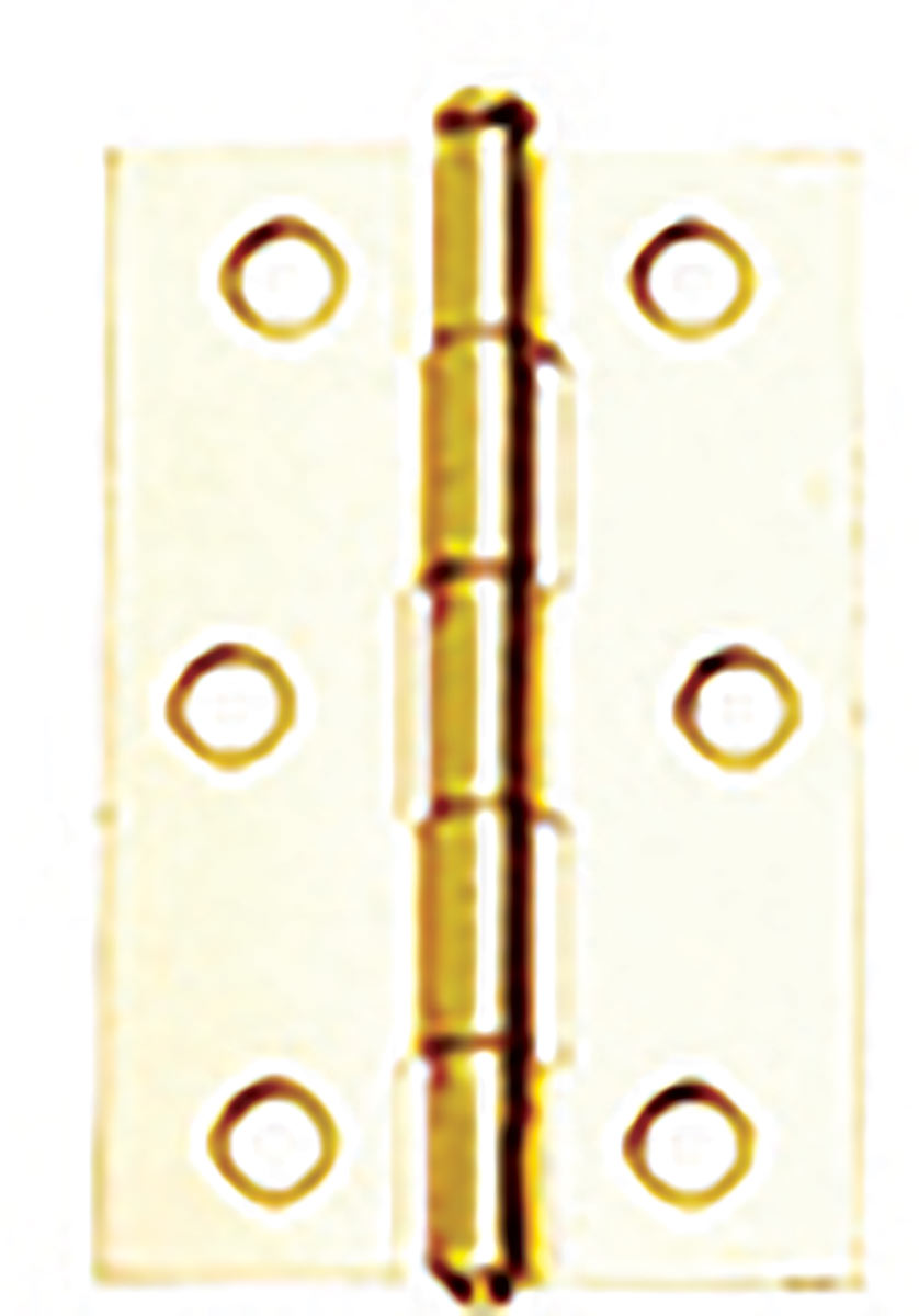 Butt Hinges Brass Plated 50mm Pack 2