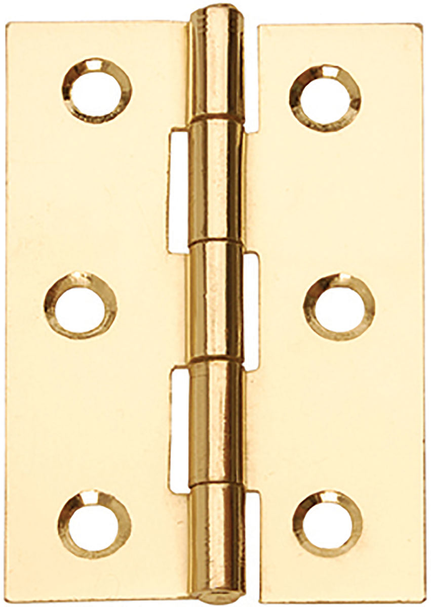 Butt Hinges Brass Plated 76mm Pack 2