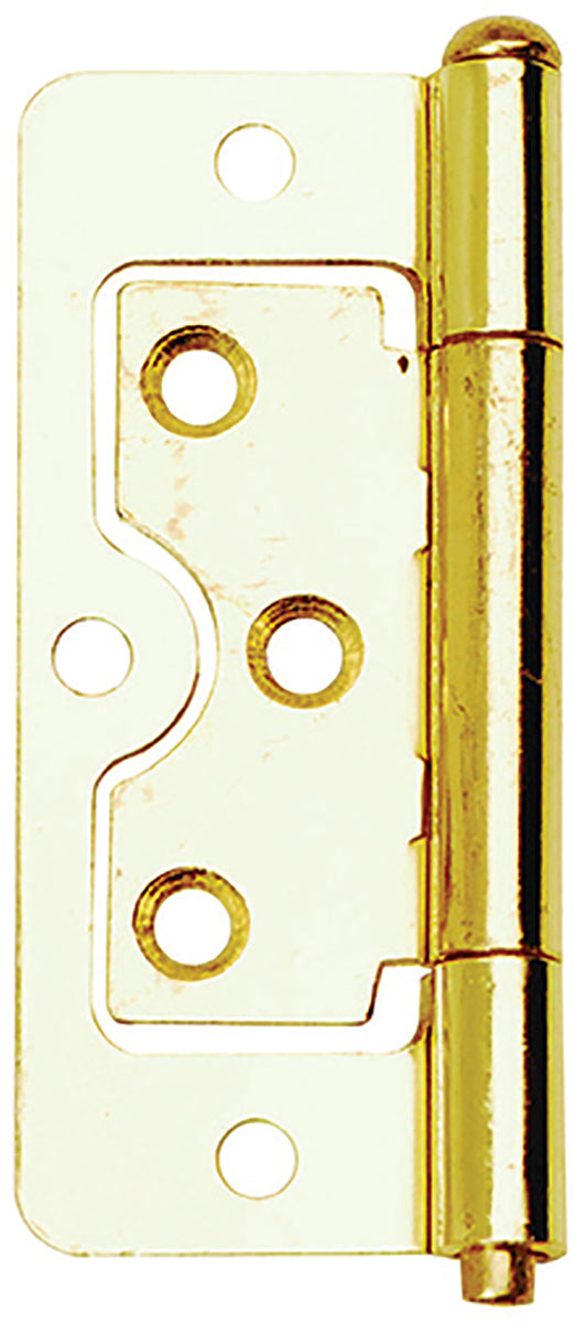 Flush Hinges Brass Plated 63mm Pack 2