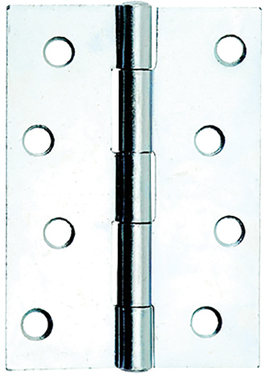 Butt Hinges 1838 Chrome Plated 100mm Pack 3