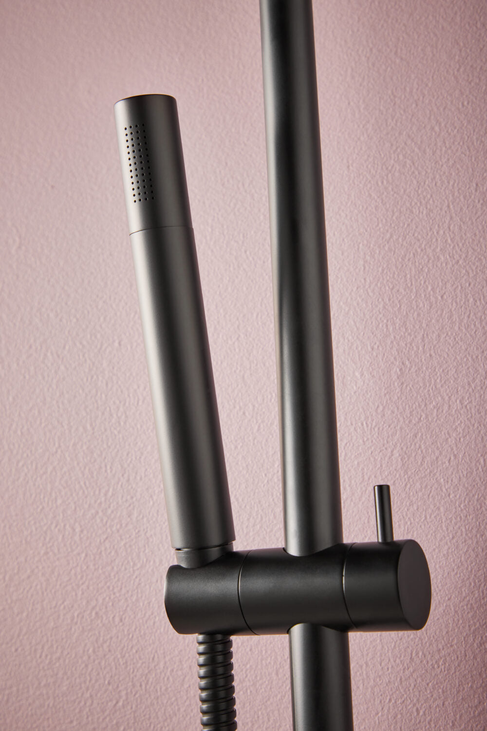 Riser Rail & Handset Including Hose Matte Black