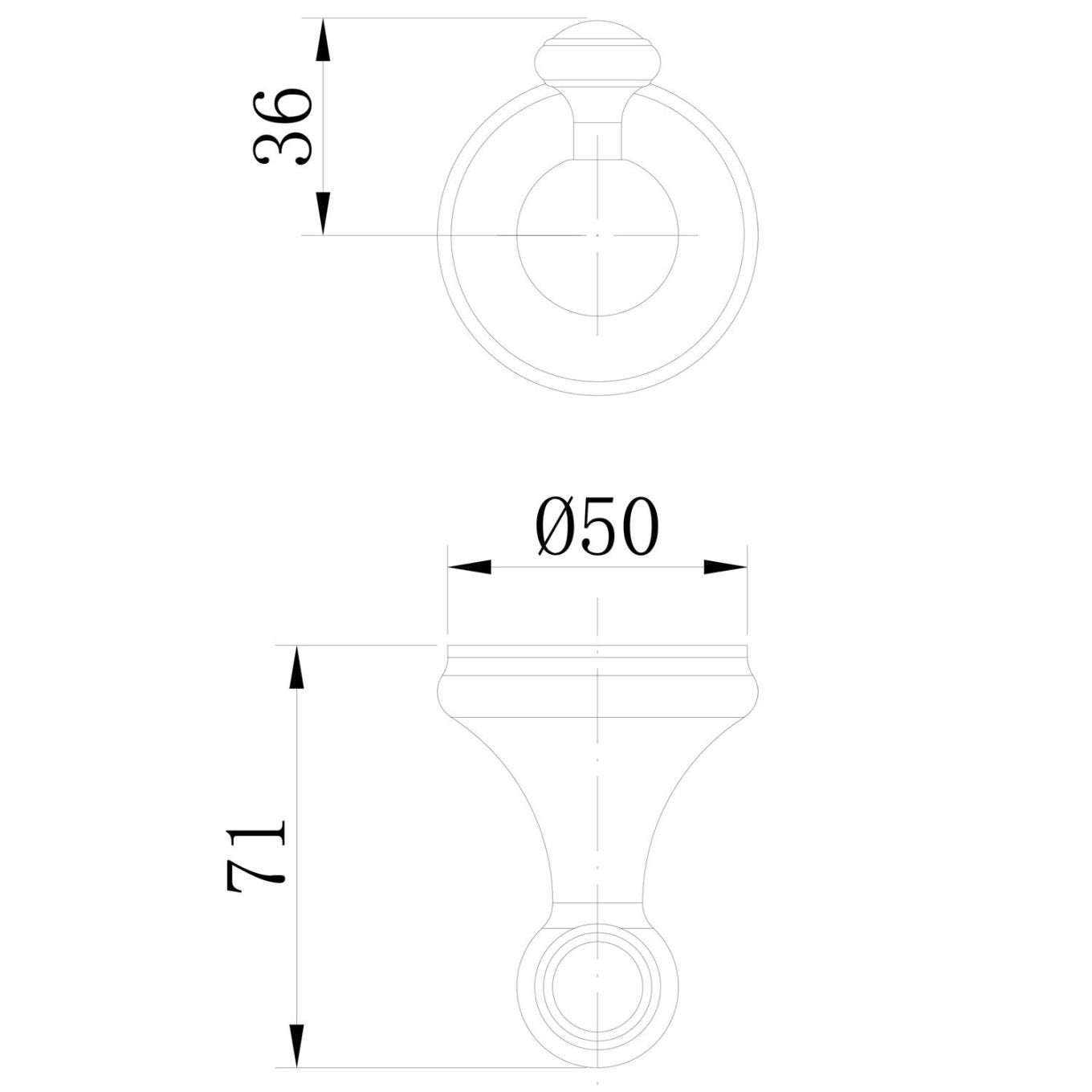 Warwick Brushed Nickel Traditional Robe Hook