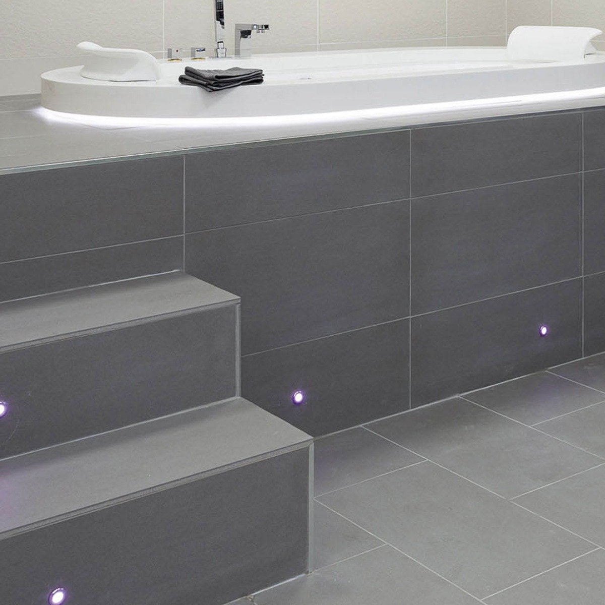 Monarch Dark Grey Gloss Tile 600x600mm