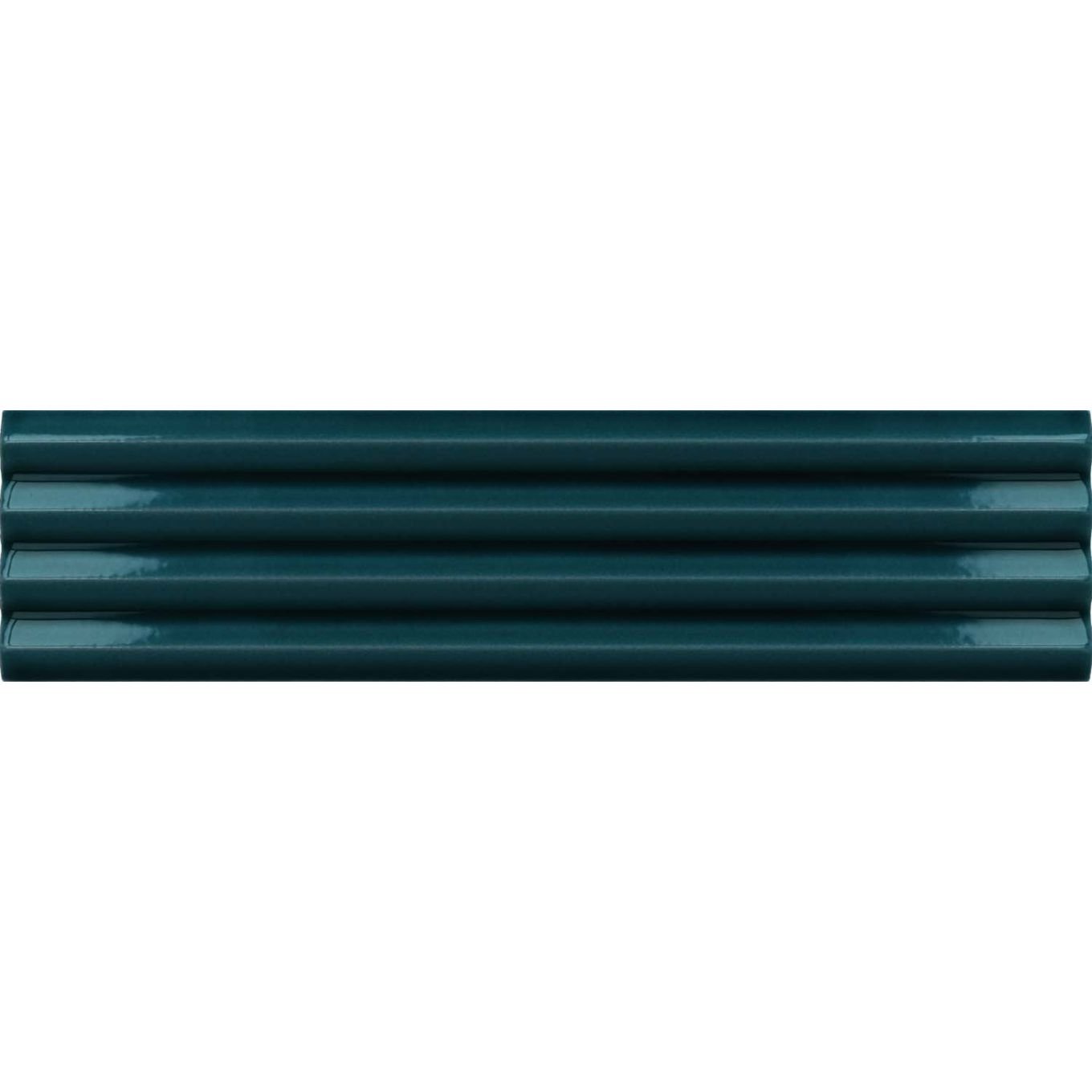 Accordion Ribbed Glacier Matt Ceramic Brick Tile 200x50mm
