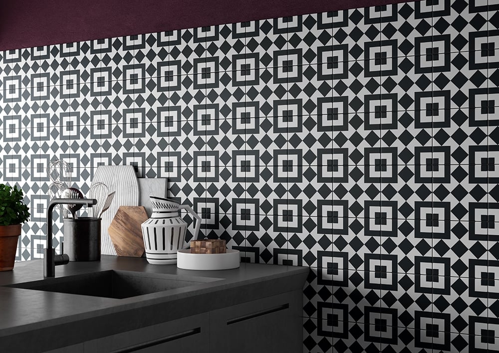 Cascais Mix 6 Matt Porcelain Tile 200x200mm