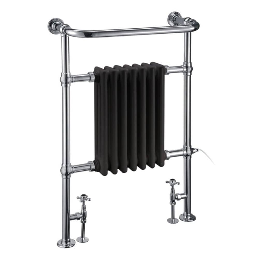 Burlington Trafalgar Black Traditional Radiator - 950x642mm