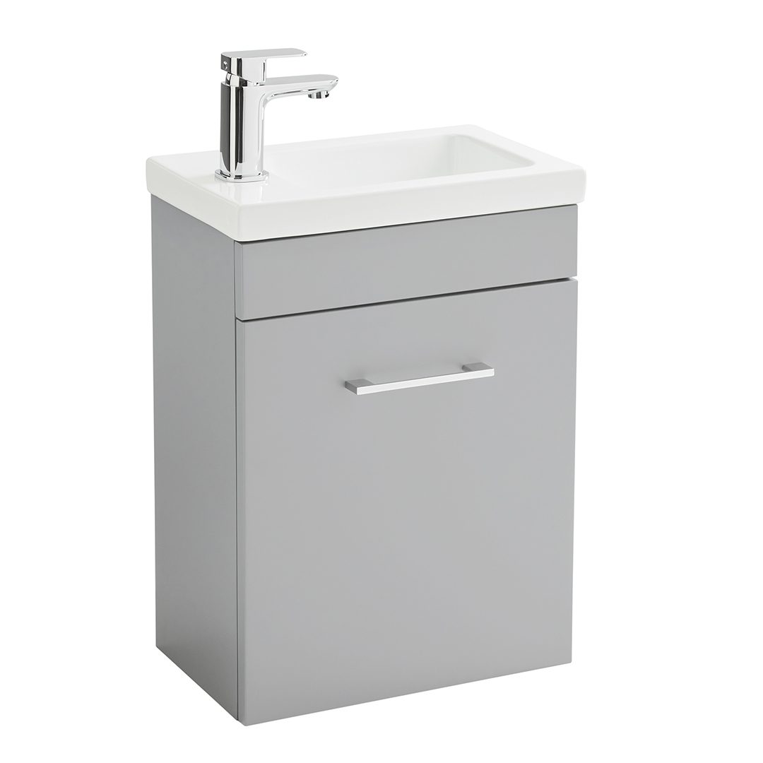 Elegant Haven Lomond 400 Wall Mounted Matt Stone Slim Unit And Armastone Basin 57017-