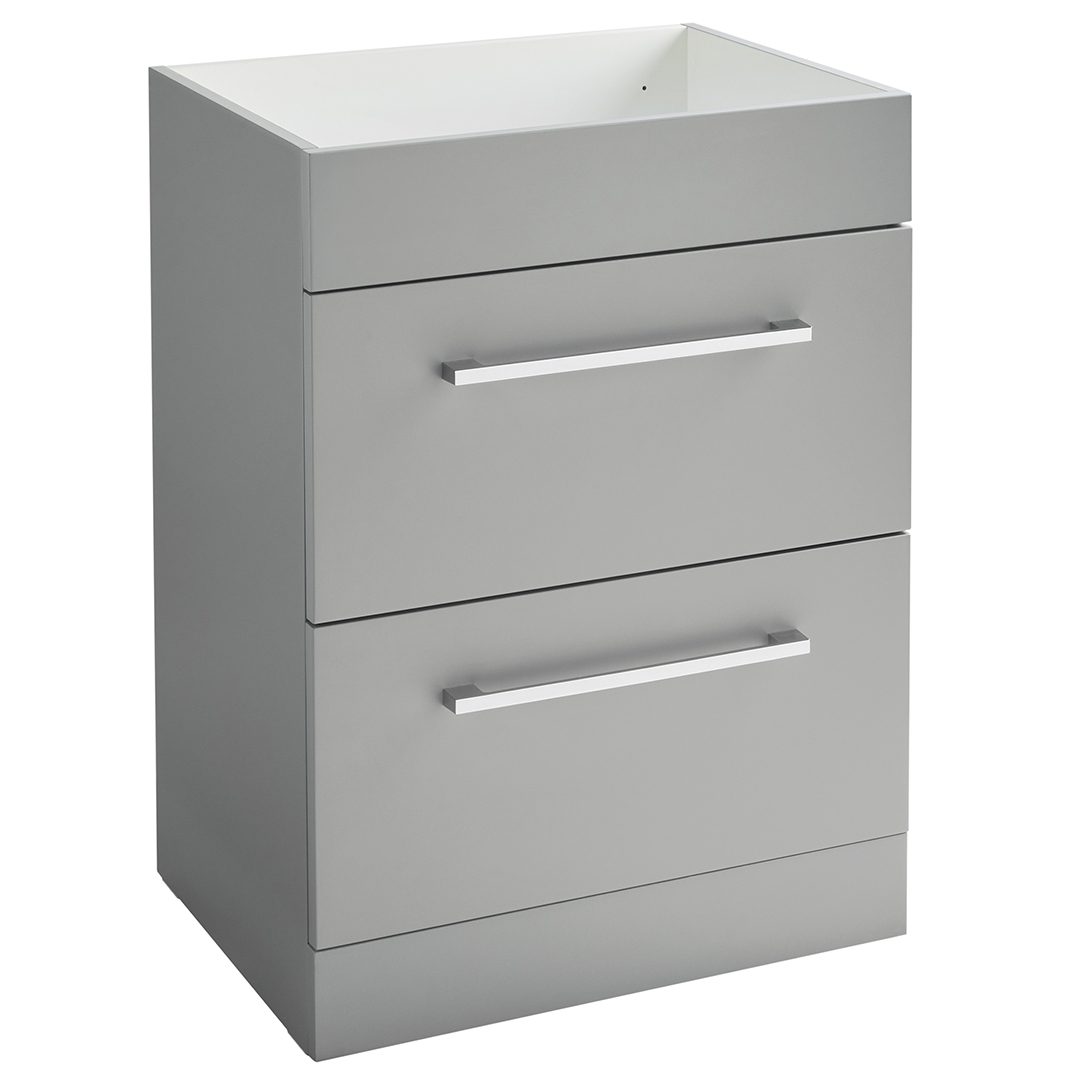 Elegant Haven Lomond 600 Floor Standing 2 Drawer Matt Stone Unit