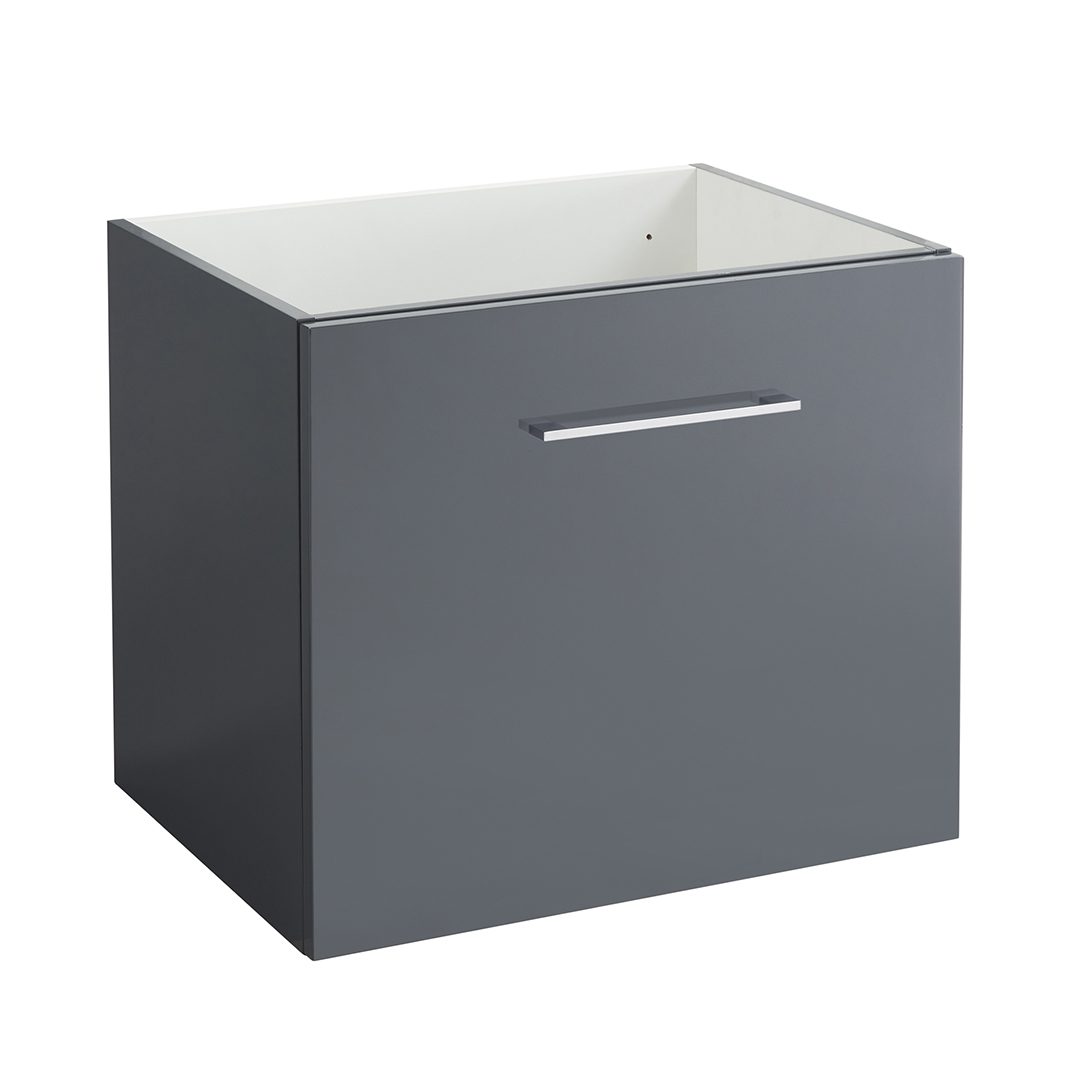 Elegant Haven Lomond 600 Wall Mounted 1 Drawer Gloss Anthracite Unit