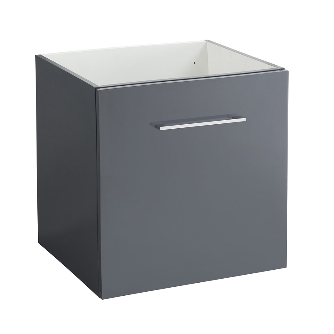 Elegant Haven Lomond 500 Wall Mounted 1 Drawer Gloss Anthracite Unit