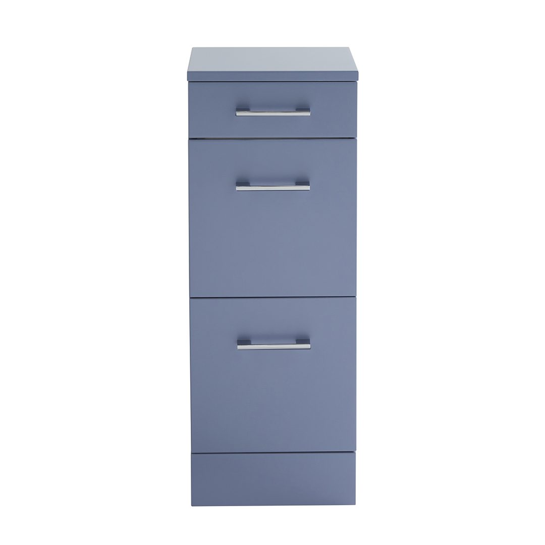 Elegant Haven Lomond 300 Storm Blue Slim Floor Standing 3 Drawer Unit