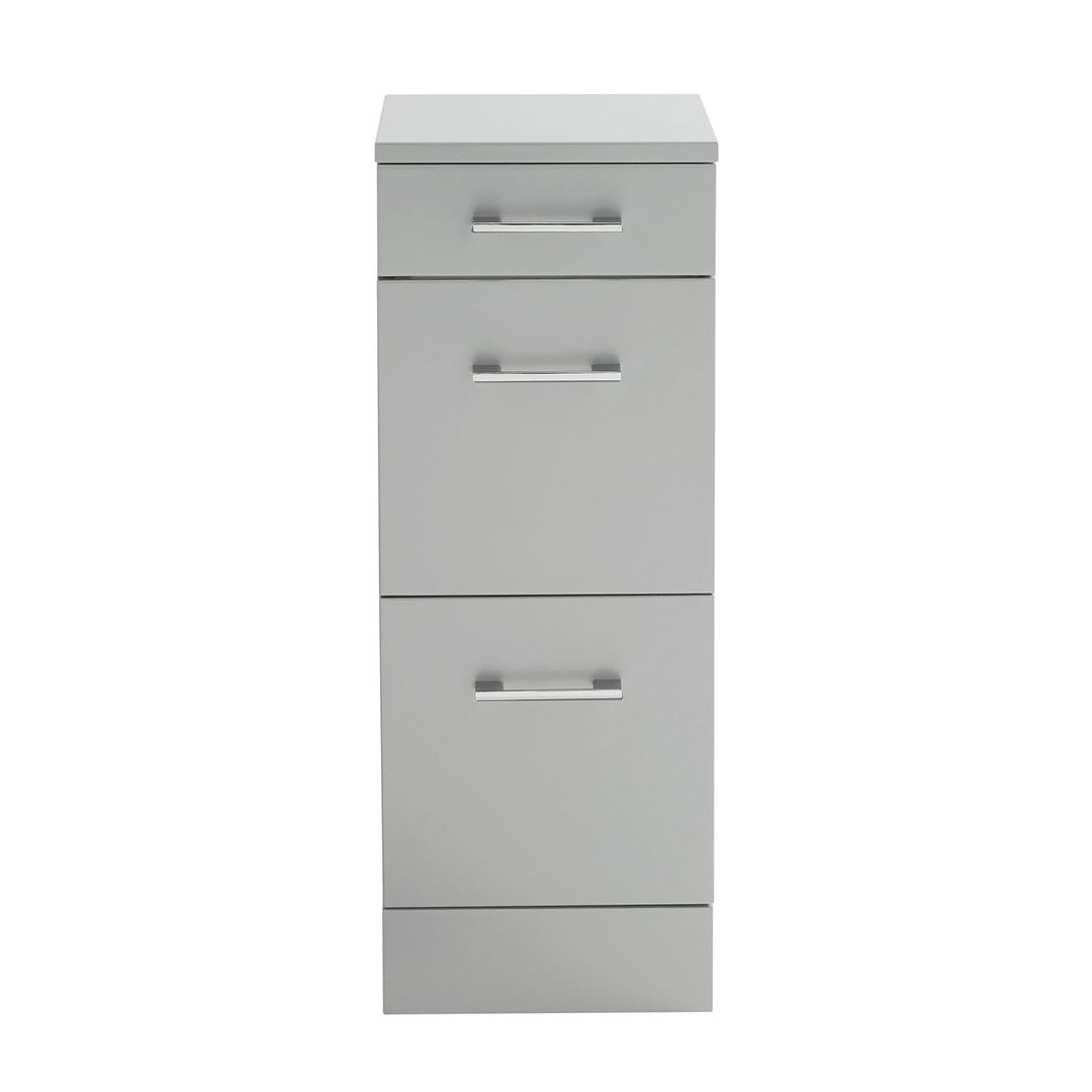 Elegant Haven Lomond 300 Matt Stone Slim Floor Standing 3 Drawer Unit