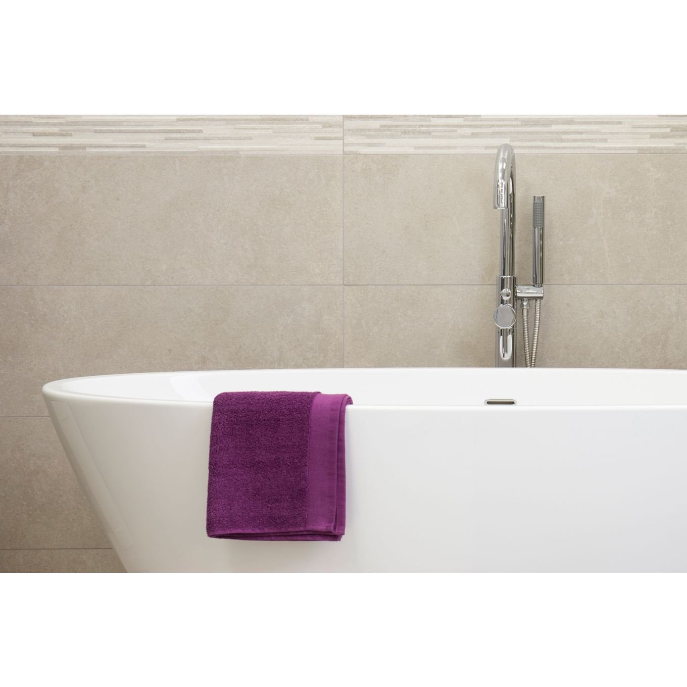 Weave Marfil Rectified Ceramic Tile 300x900mm