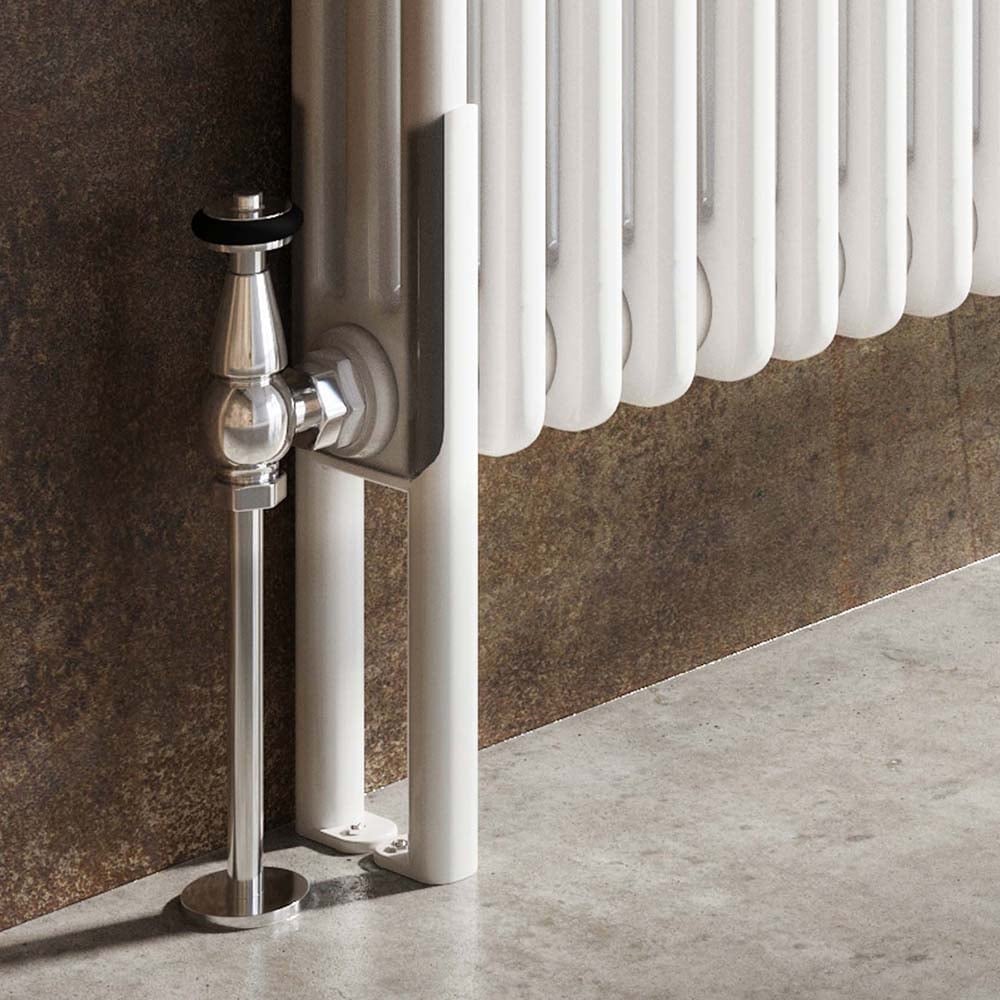 Upton White Triple Horizontal Column Radiator 600x605mm