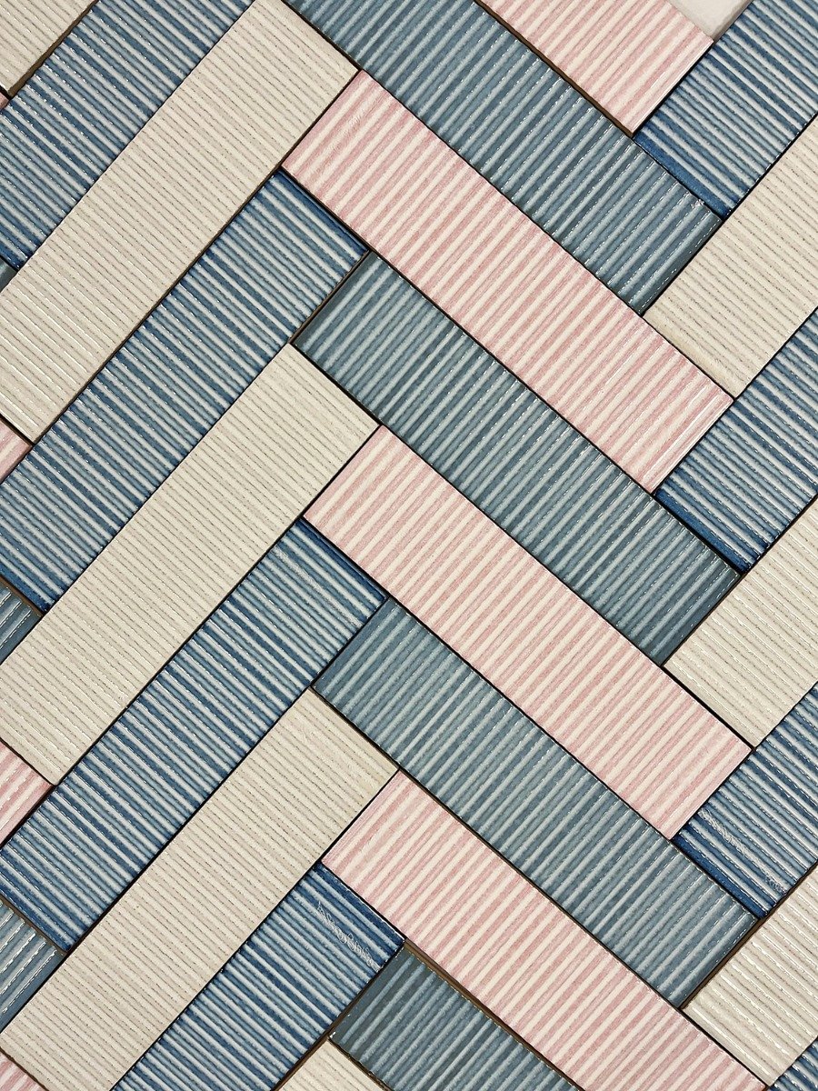 Canillo Aqua Gloss Ceramic Brick Tile 300x75mm