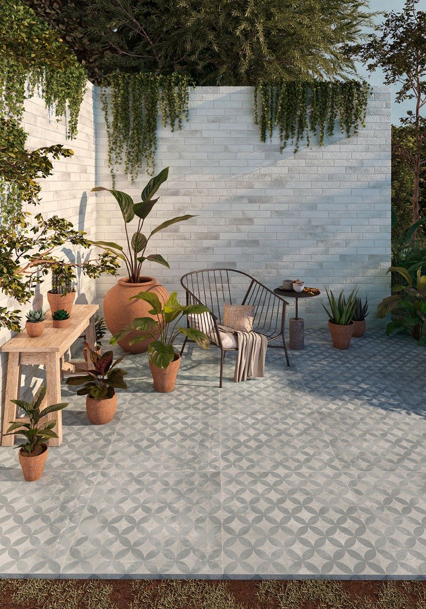 Geneva Dotstar Outdoor Matt Porcelain Tile 610x610mm
