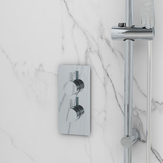 Arco single outlet two handle thermostatic concealed valve