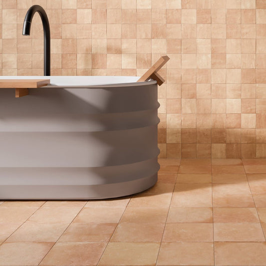 Pedro Clay Terracotta Matt Porcelain Tile 223x223mm