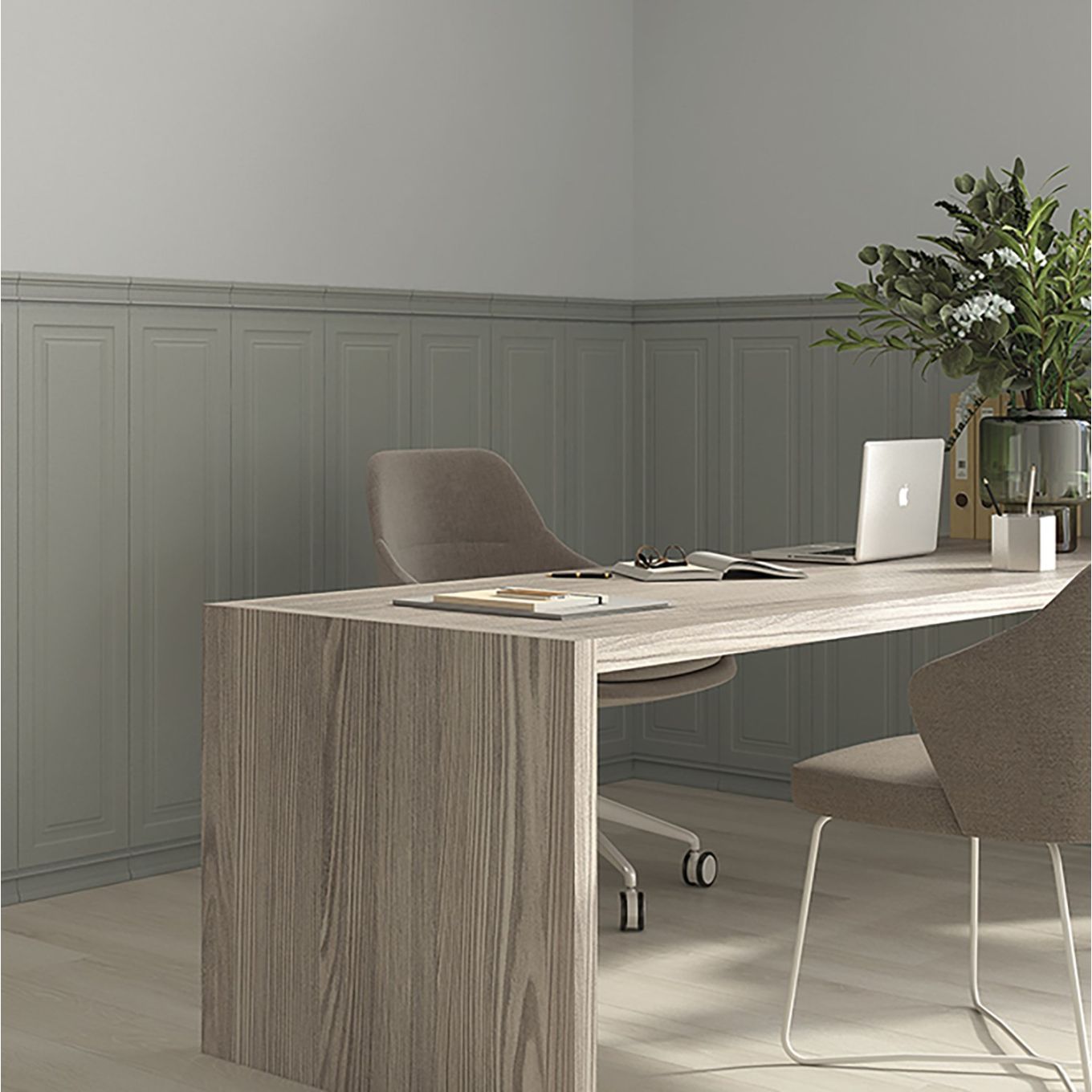 Braxton Tomillo Sage Matt Ceramic Border Tile 75x300mm