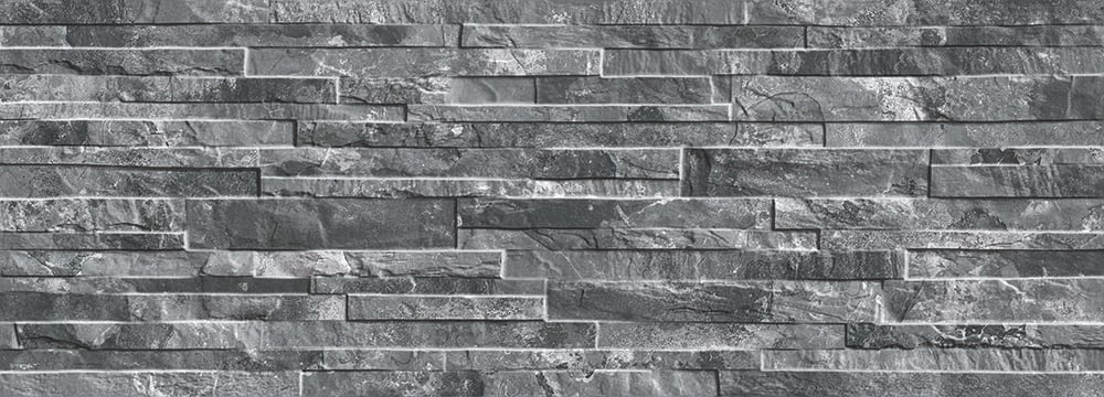 Archimedes Dark Grey Matt Porcelain Tile 320x890mm