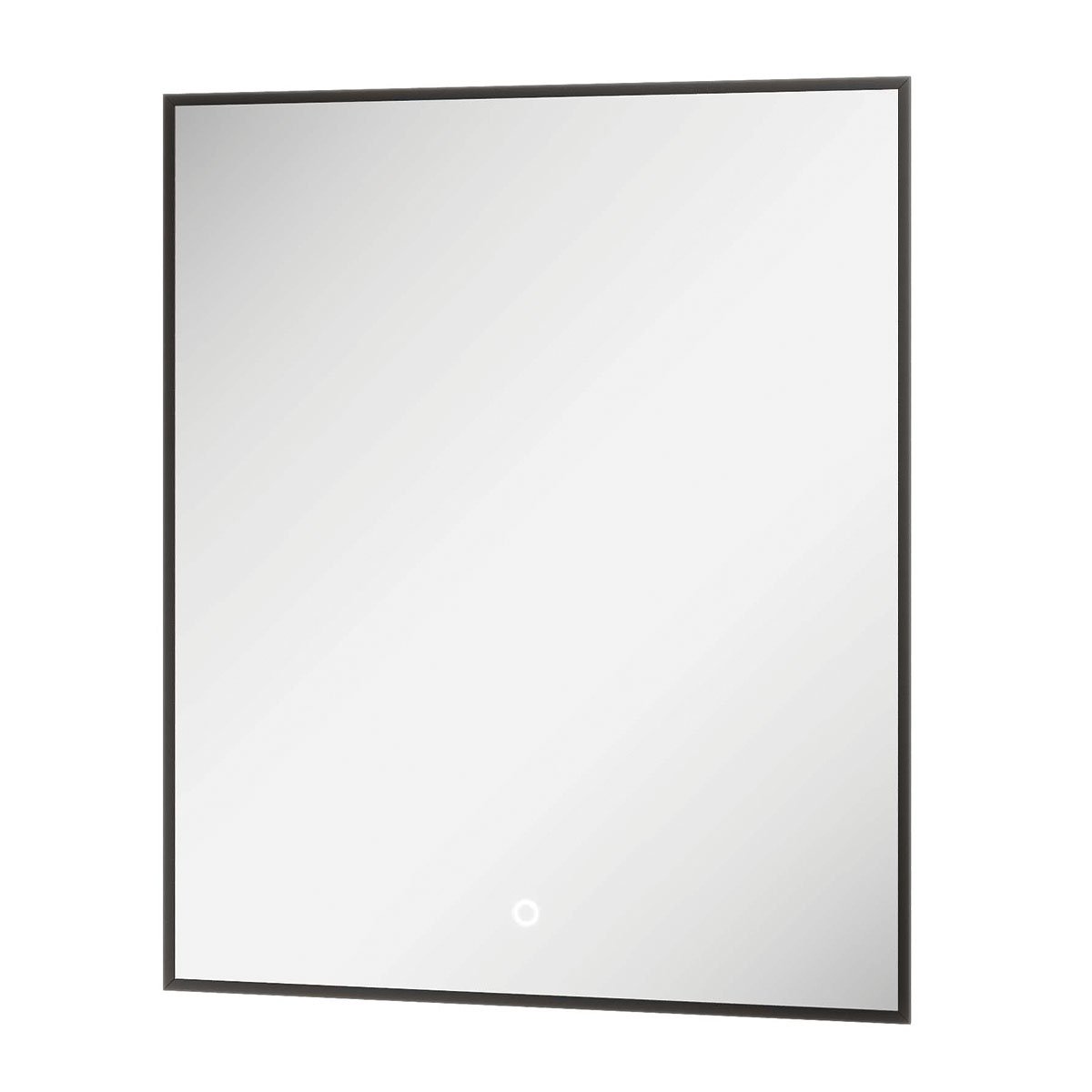 Rione Rectangular Black Backlit LED Mirror 500x725mm