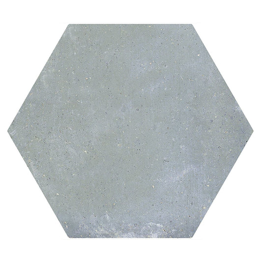 Terraza Blue Terracotta Matt Porcelain Hexagon Tile 240x200mm
