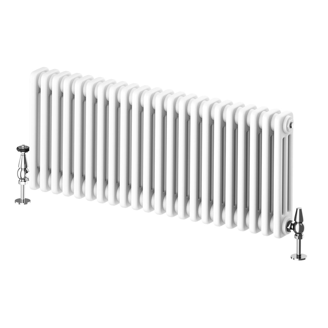 Upton White Triple Horizontal Column Radiator 400x1010mm