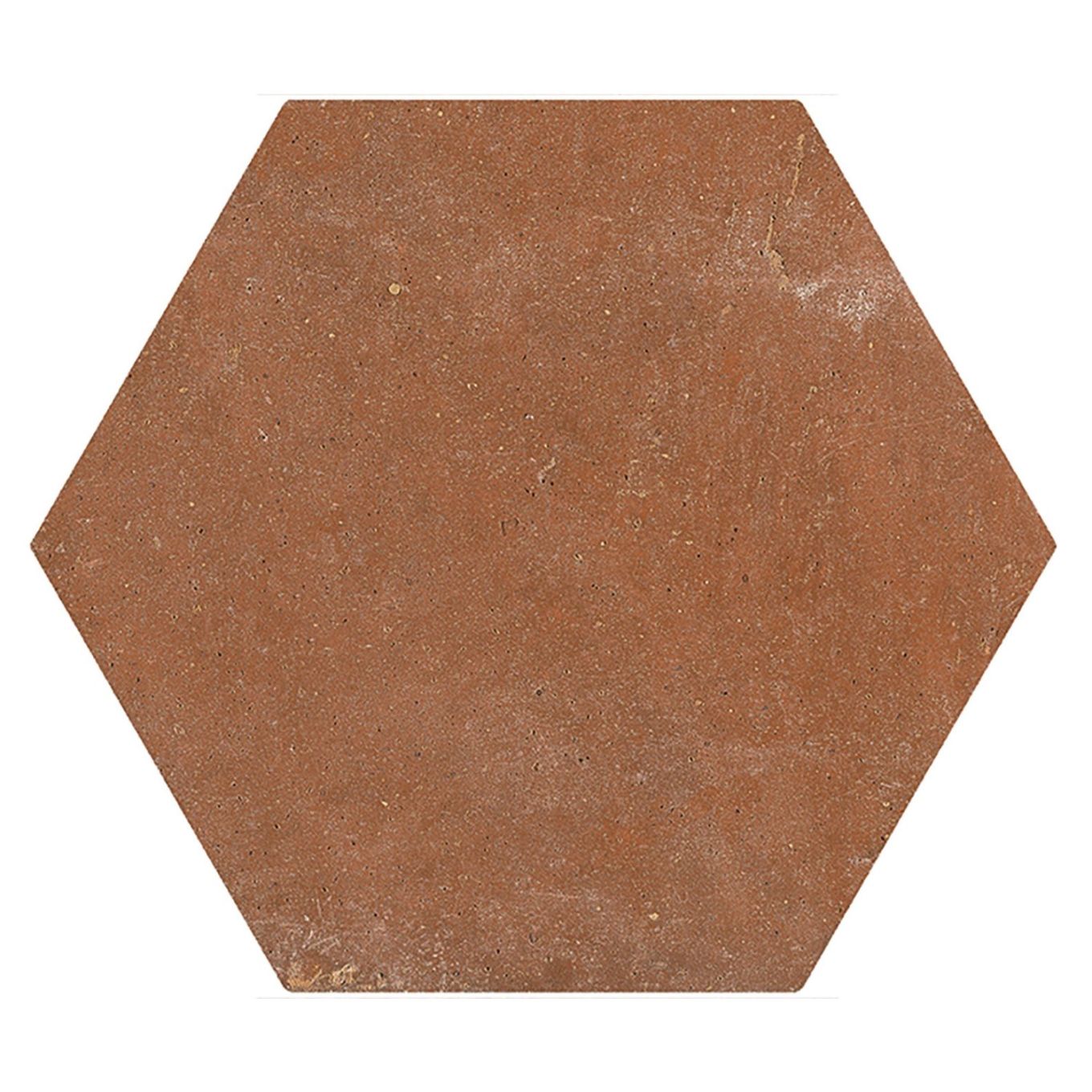Terraza Red Terracotta Matt Porcelain Hexagon Tile 240x200mm