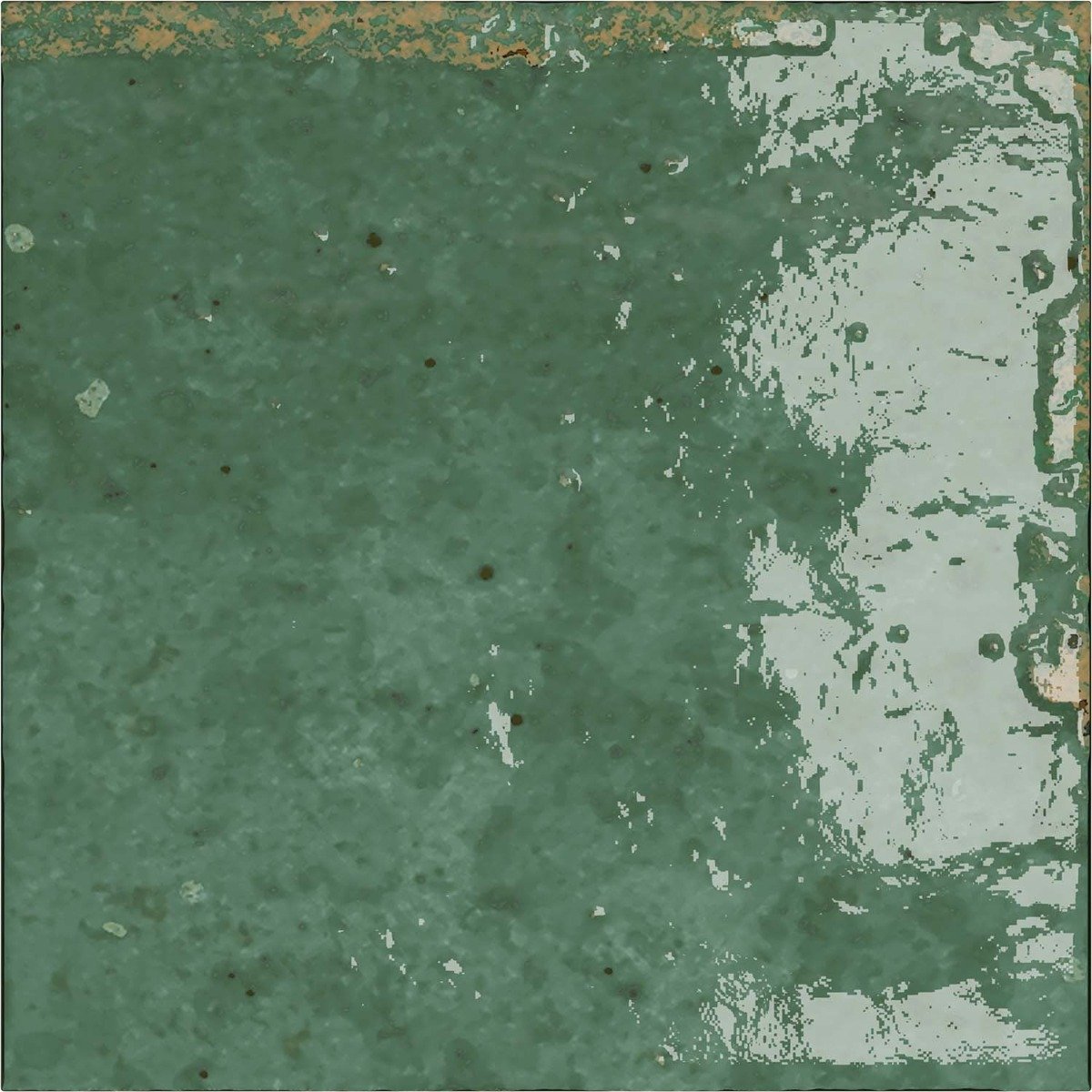 Bergamo Green Porcelain Square Brick Tile 150x150mm