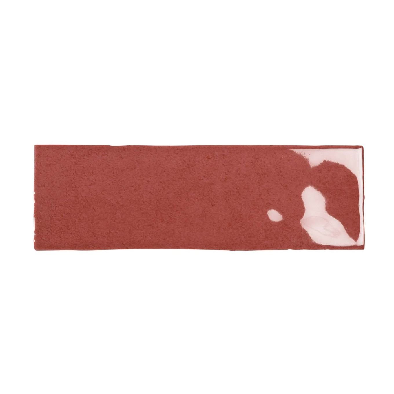 Napoli Burdeos Gloss Porcelain Brick Tile 200x65mm