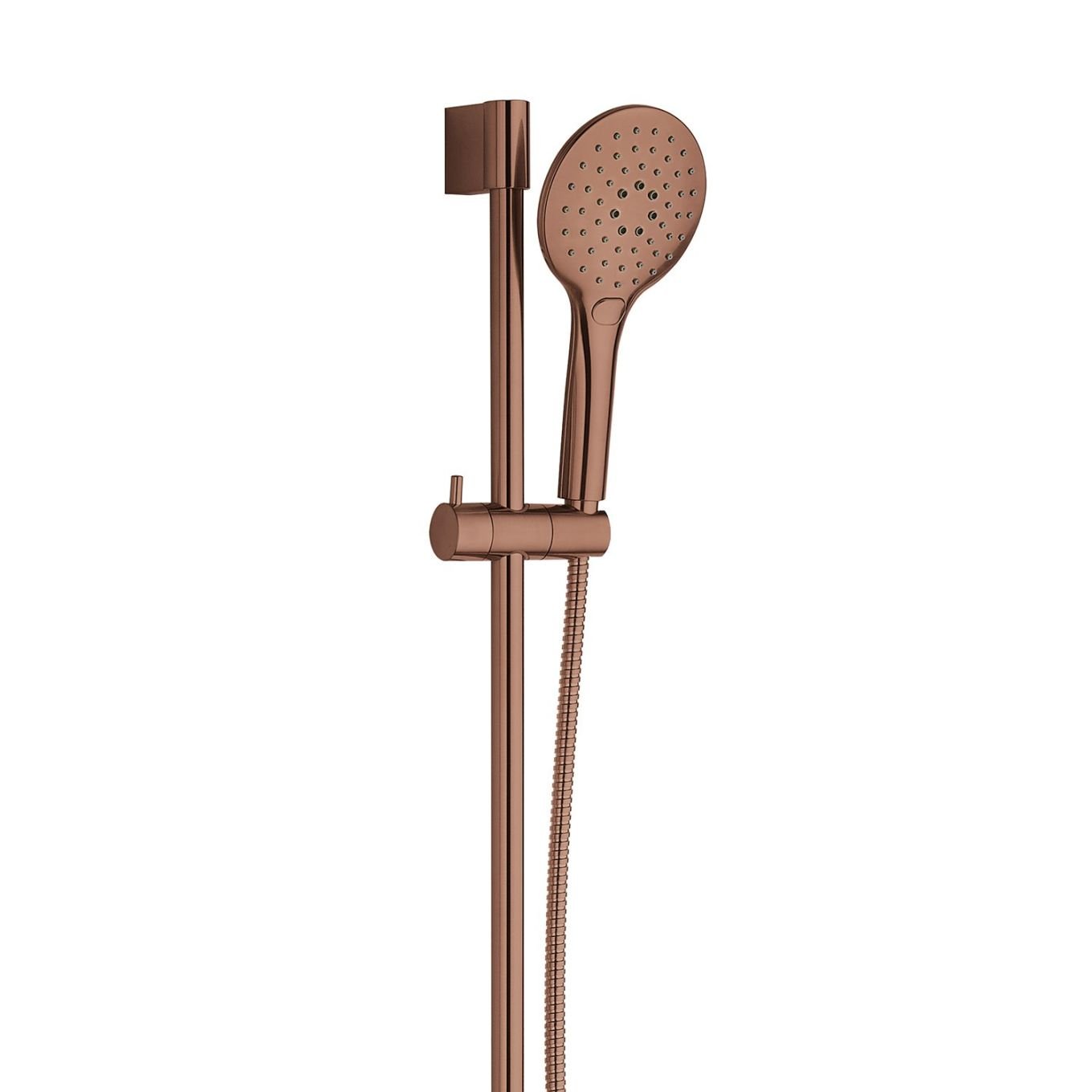 Aden Bronze Round Exposed Thermostatic Bar Valve & Slide Rail Shower Kit
