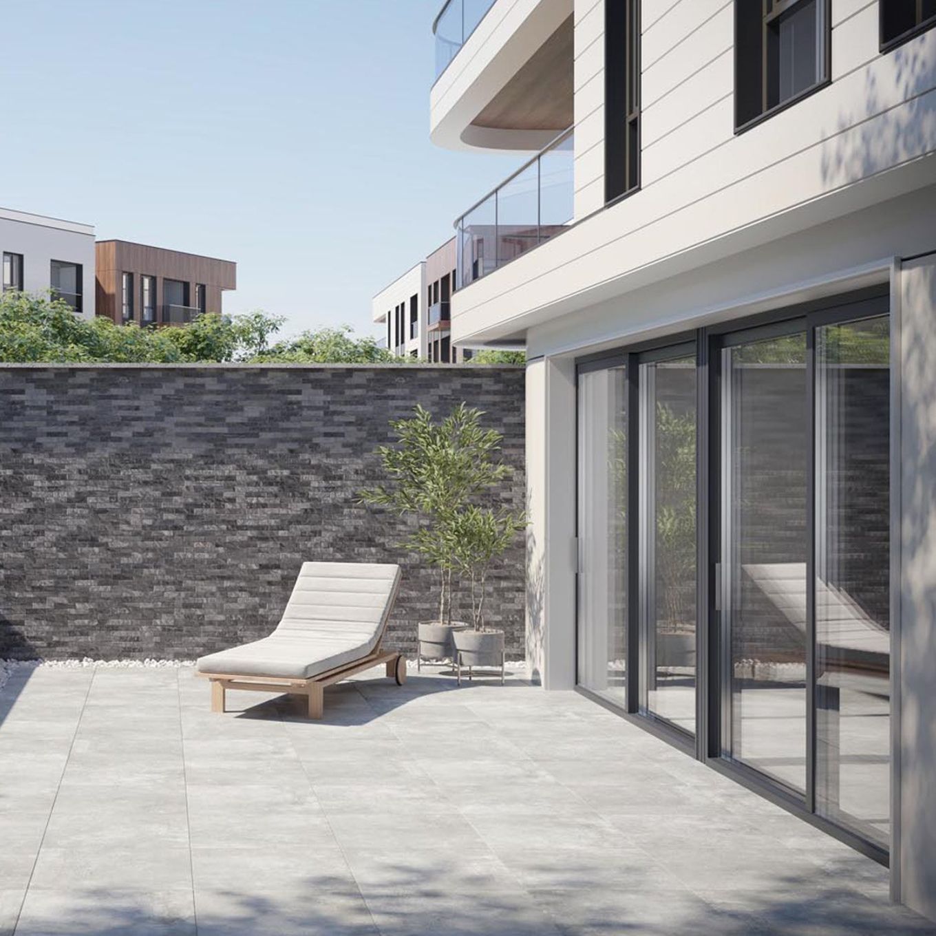 Gandi Gris Outdoor Matt Porcelain Tile 900x900mm