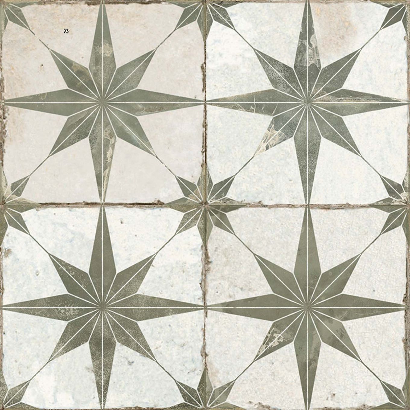 Fired Star Sage Matt Ceramic Tile 450x450mm
