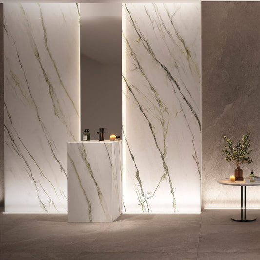 Mito Green Matt Marble Ceramic Tile 333x1000mm