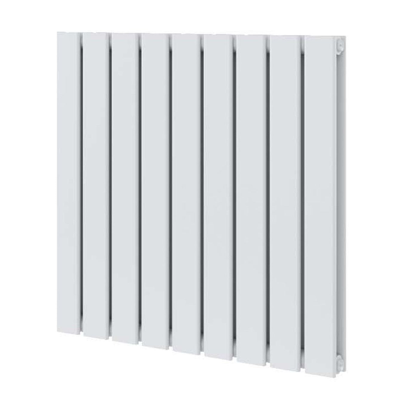 Perth White Double Vertical Flat Panel Radiator 600x680mm