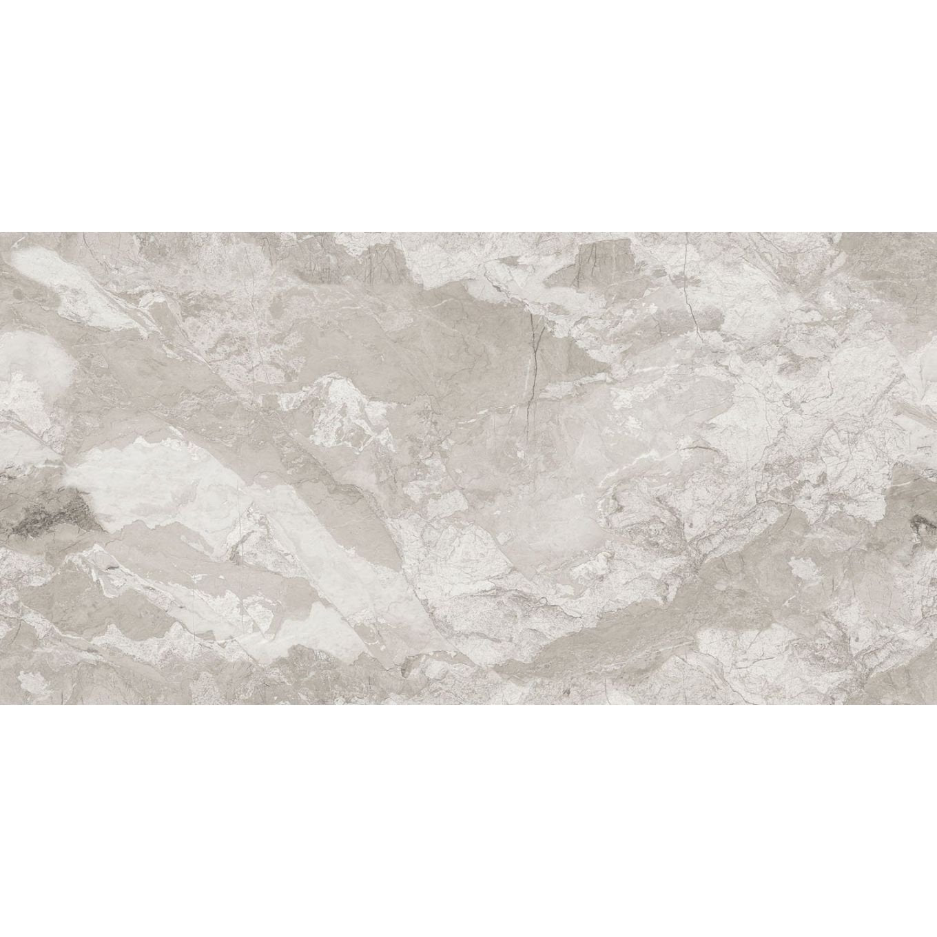 Kamino Polenta Grey Gloss Porcelain Marble Tile 1200x600mm