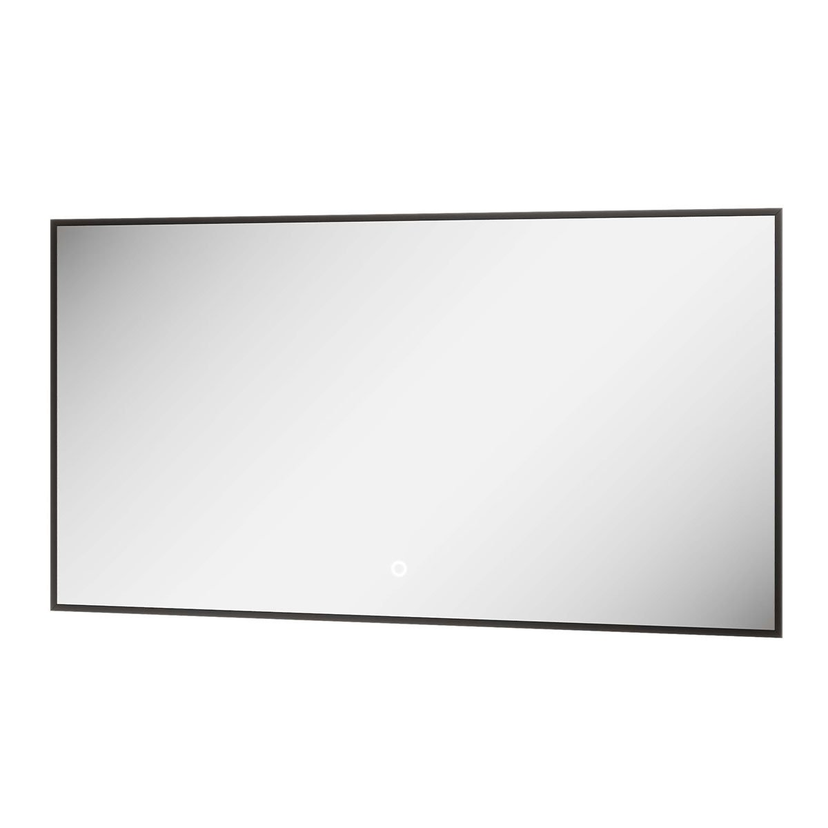 Rione Rectangular Black Backlit LED Mirror 1200x550mm