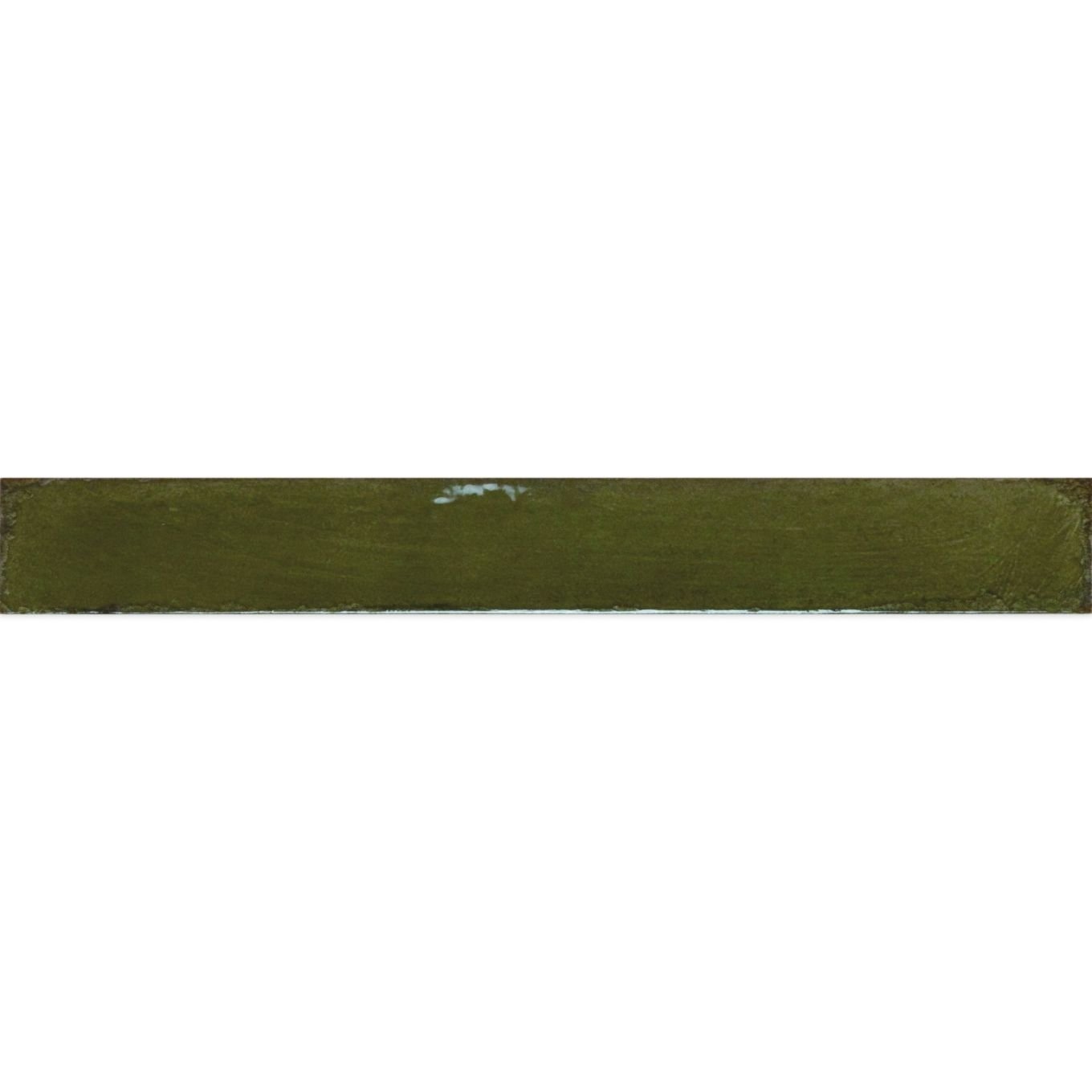 Capri Green Gloss Ceramic Brick Tile 400x50mm