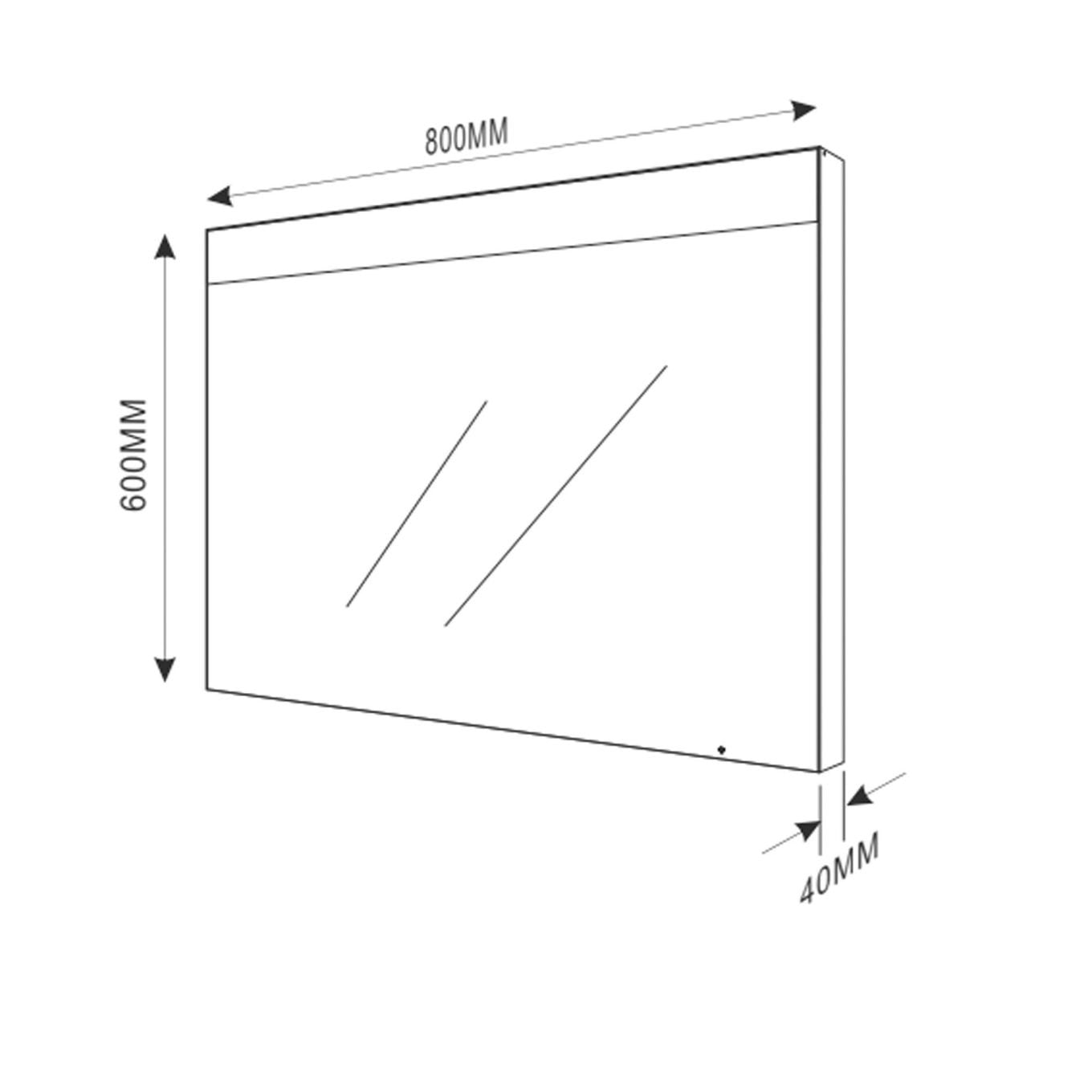 Mosta LED Bathroom Mirror 800x600mm