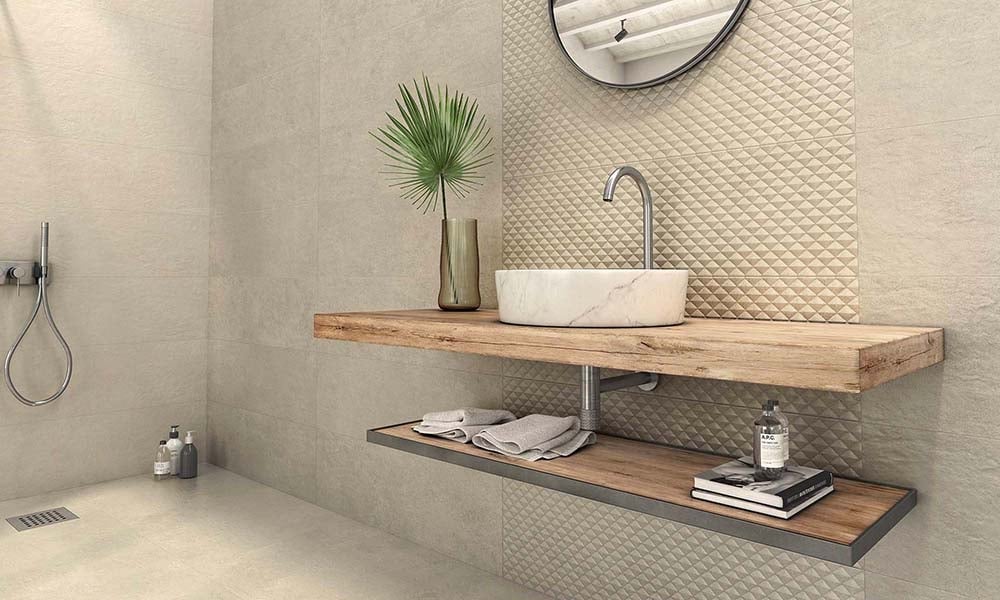 Chester Beige Decor Matt Ceramic Tile 1000x315mm