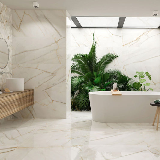 Salzburg Gold Matt Ceramic Tile 1200x400mm