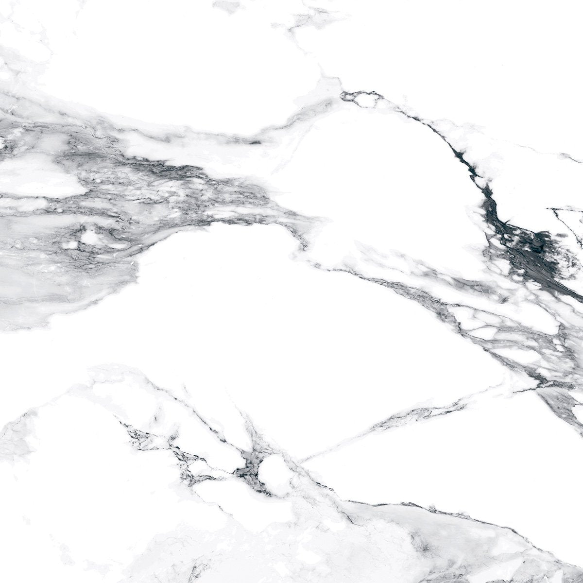 Charlie White Marble Matt Porcelain Tile 600x600mm
