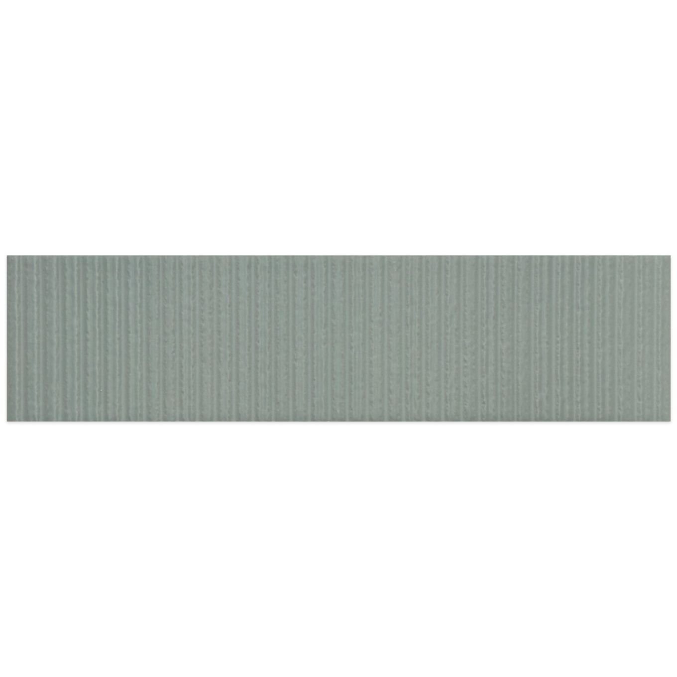 Viera Oliva Ribbed Matt Ceramic Brick Tile 75x300mm