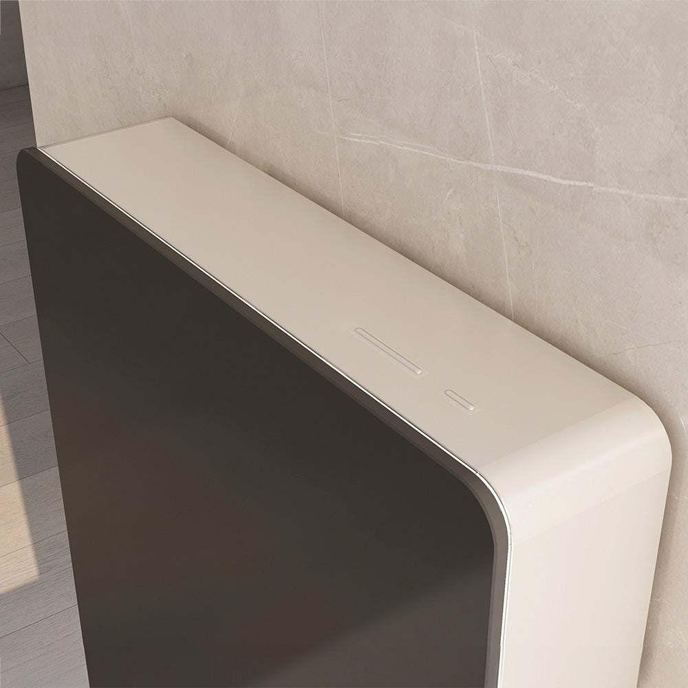 Senso Smart Touch Free Wave Flush Wall Hung Cistern Frame with Black Glass Finish