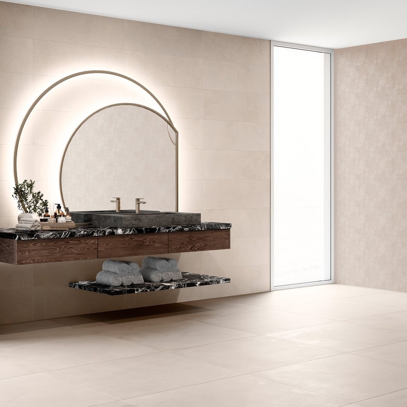 Moreno Beige Matt Ceramic Tile 900x300mm
