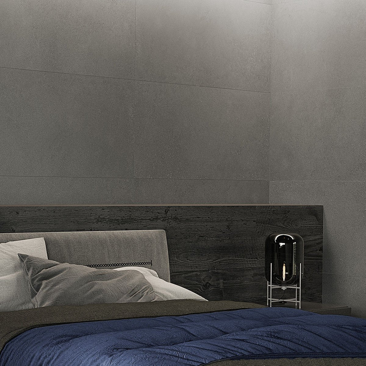 Hamburg Grey Matt Porcelain Tile 600x1200mm