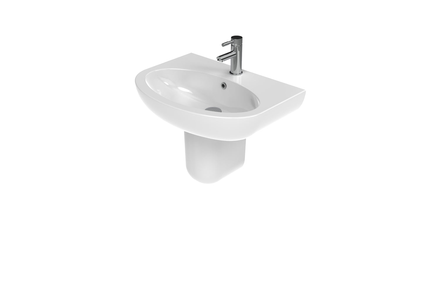 AIR 60x48cm washbasin 1TH