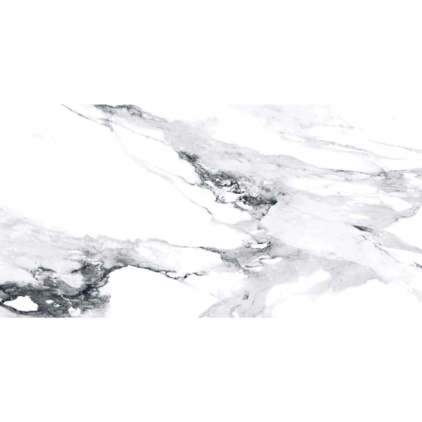 Charlie White Marble Gloss Porcelain Tile 300x600mm